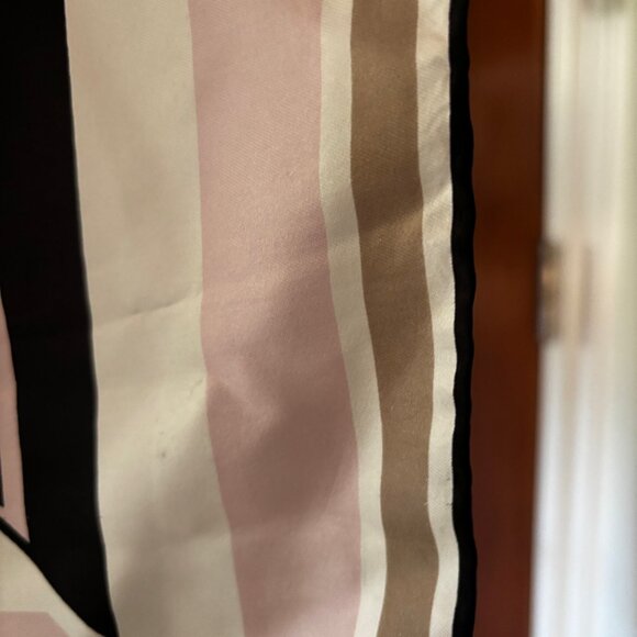 Richard Allen Silk Scarf - wonderful brown pink geometric pattern - Picture 3 of 5